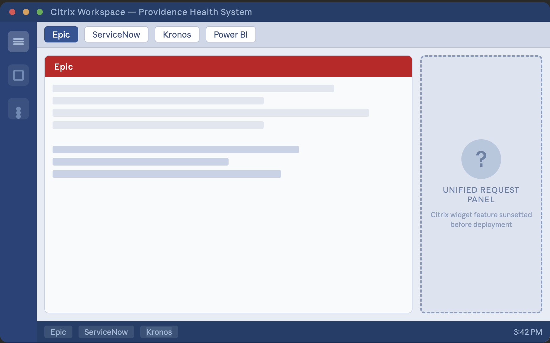 Providence Health System clinical desktop unification project